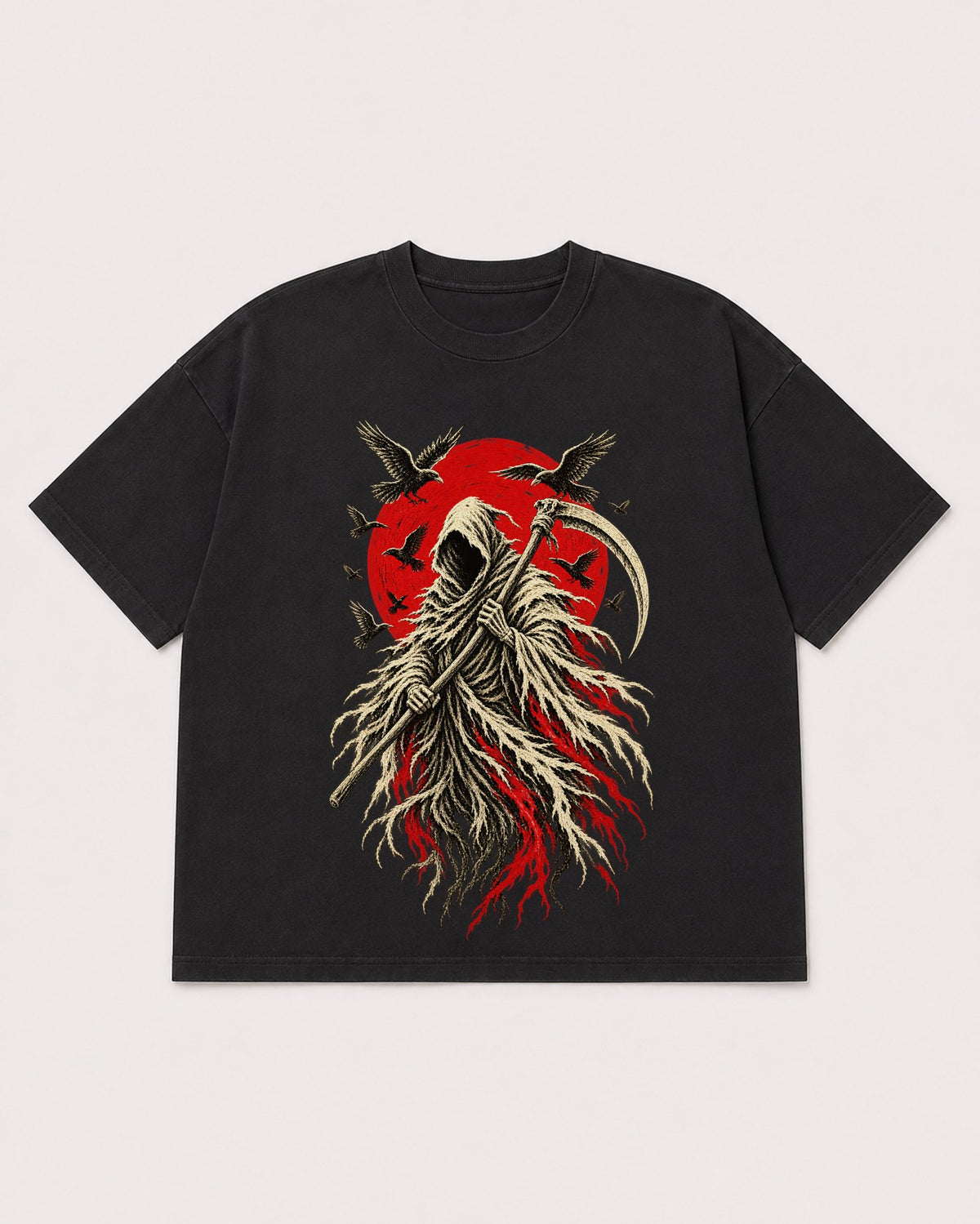 Mockup Boxy Heavyweight Tee Black product
