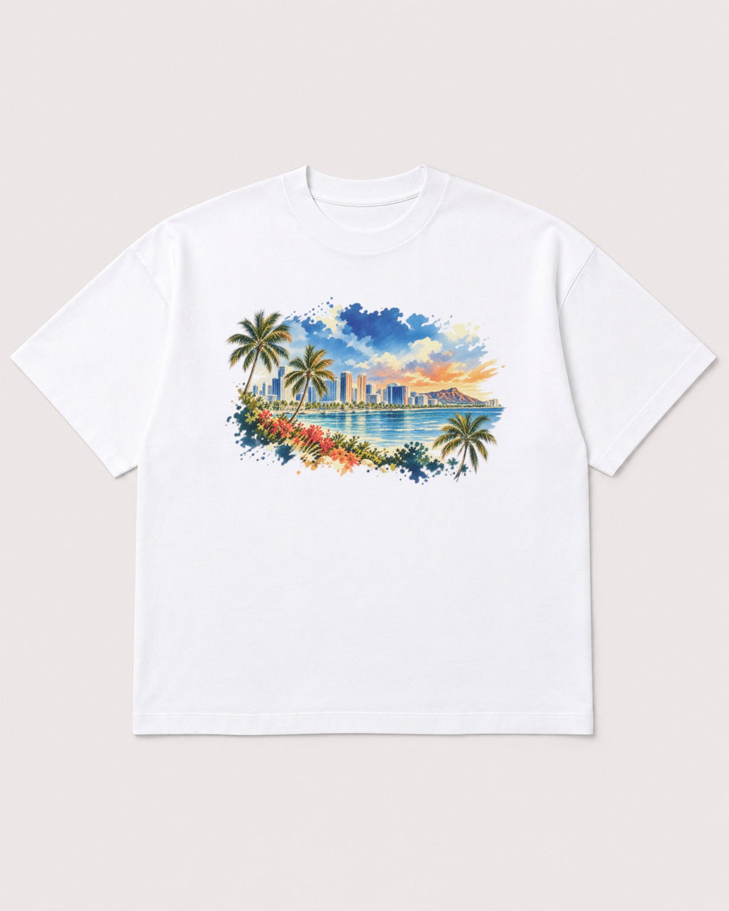 Mockup Boxy Heavyweight Tee White product