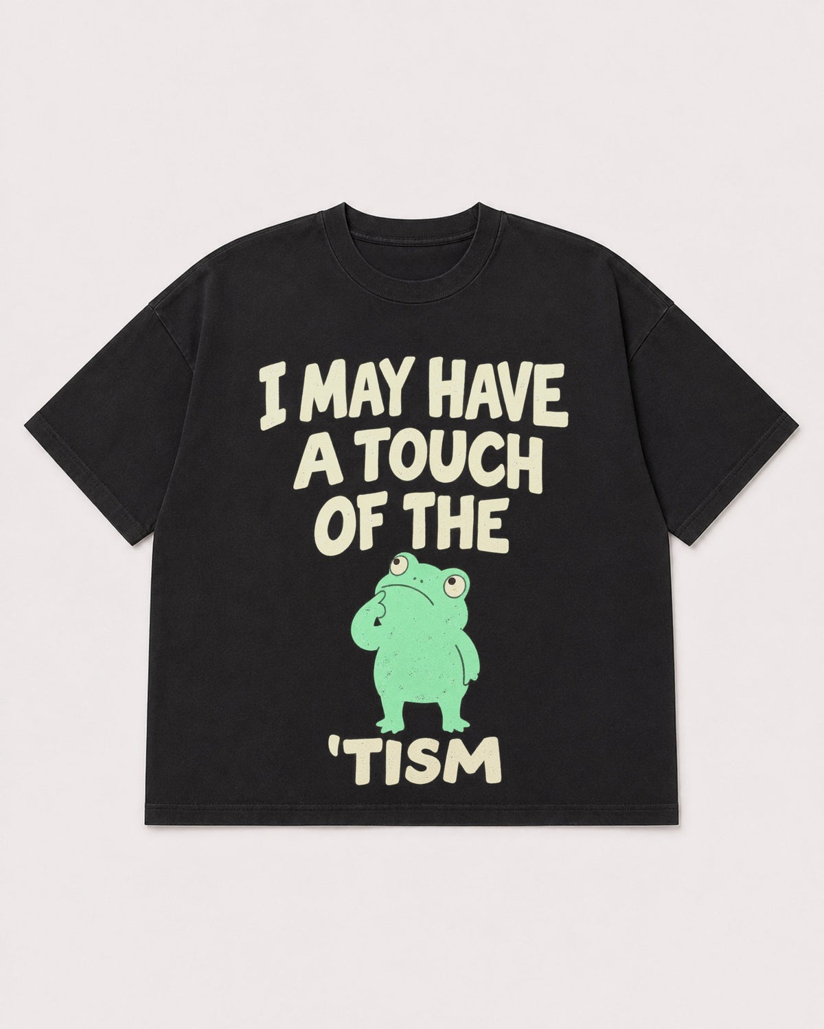 Mockup Boxy Heavyweight Tee Black product