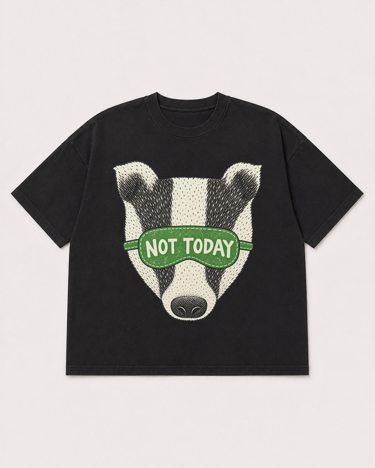 Mockup Boxy Heavyweight Tee Black product