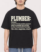 Mockup Boxy Heavyweight Tee Black male close-up 03