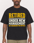 Mockup Boxy Heavyweight Tee Black male close-up 24