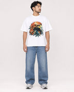 Mockup Boxy Heavyweight Tee White male full-body 02