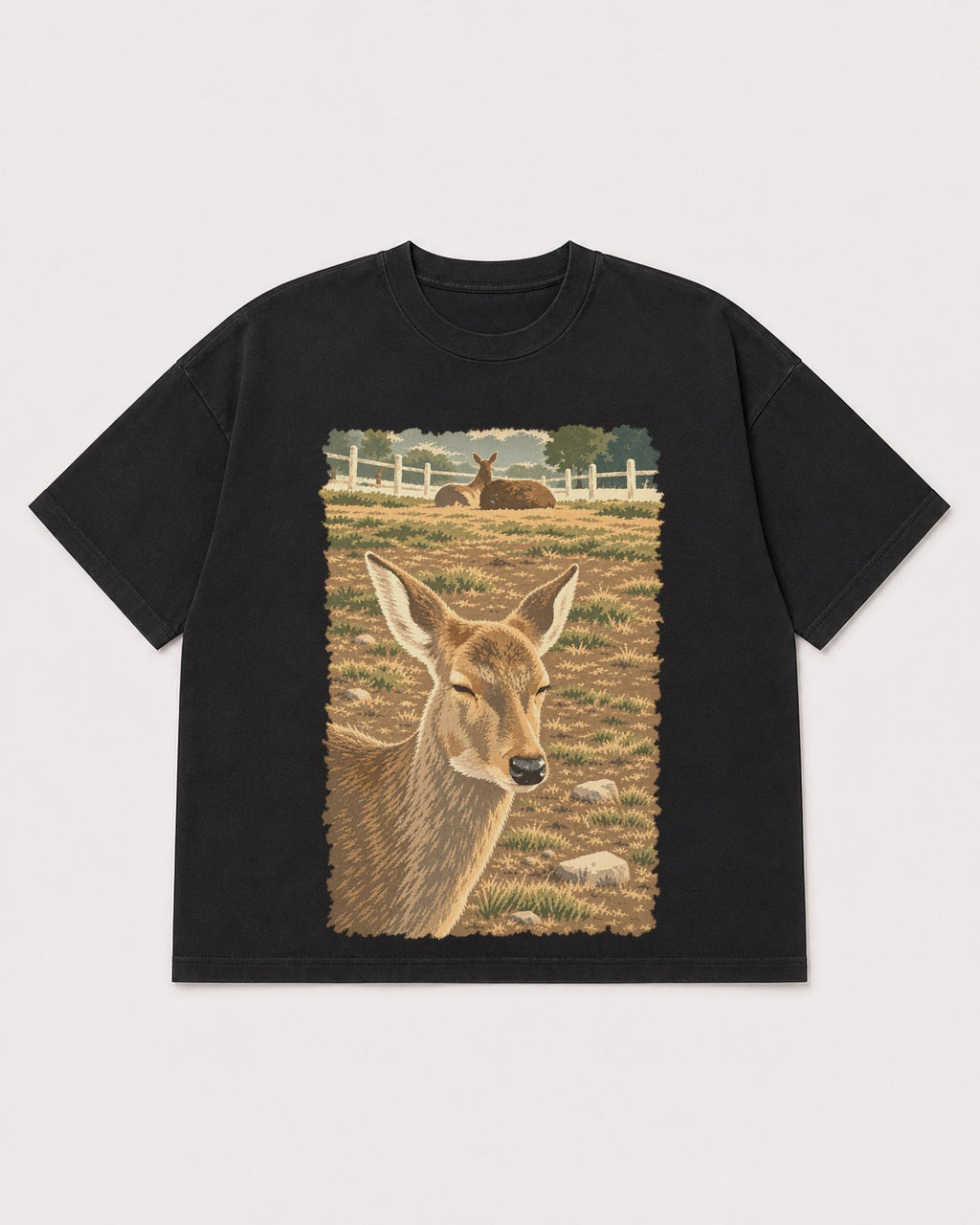 Mockup Boxy Heavyweight Tee Black product