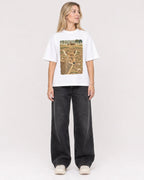 Mockup Boxy Heavyweight Tee White female full-body 08