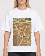 Mockup Boxy Heavyweight Tee White female close-up 08