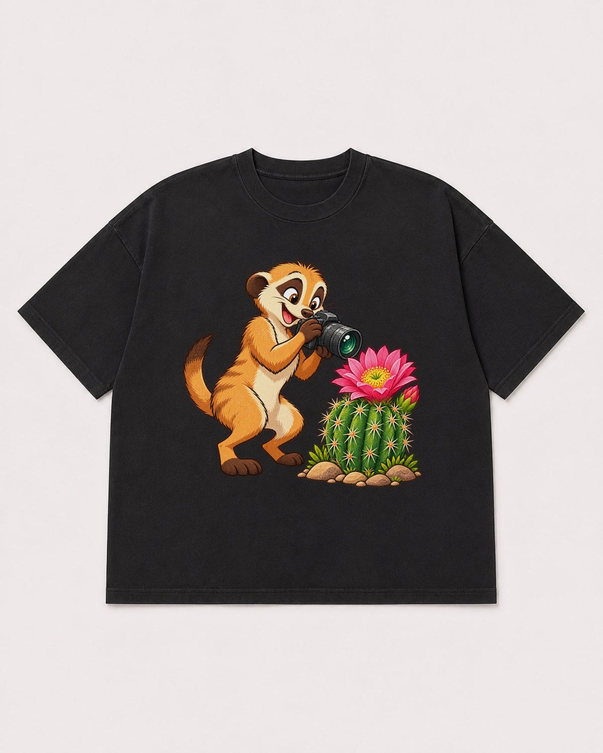 Mockup Boxy Heavyweight Tee Black product