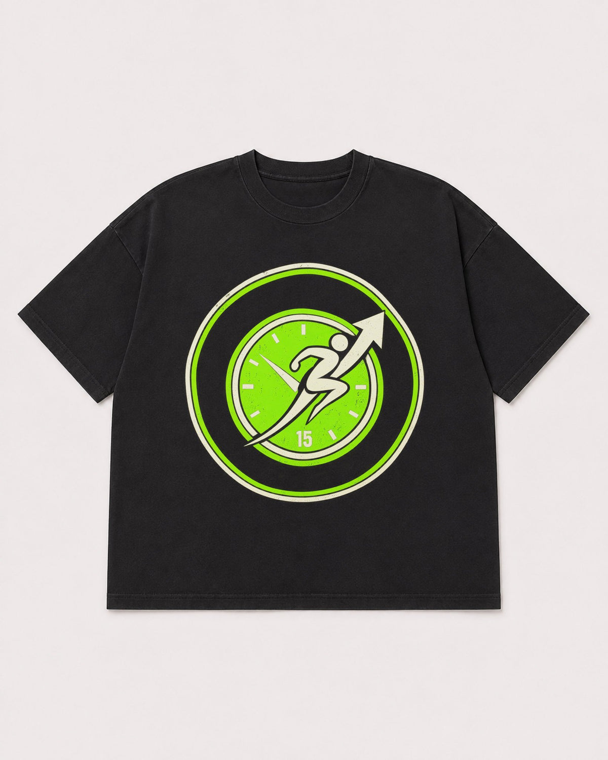 Mockup Boxy Heavyweight Tee Black product