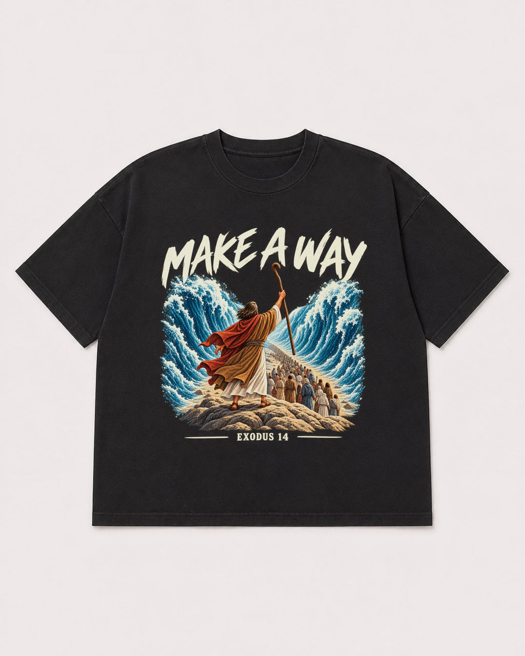 Mockup Boxy Heavyweight Tee Black product