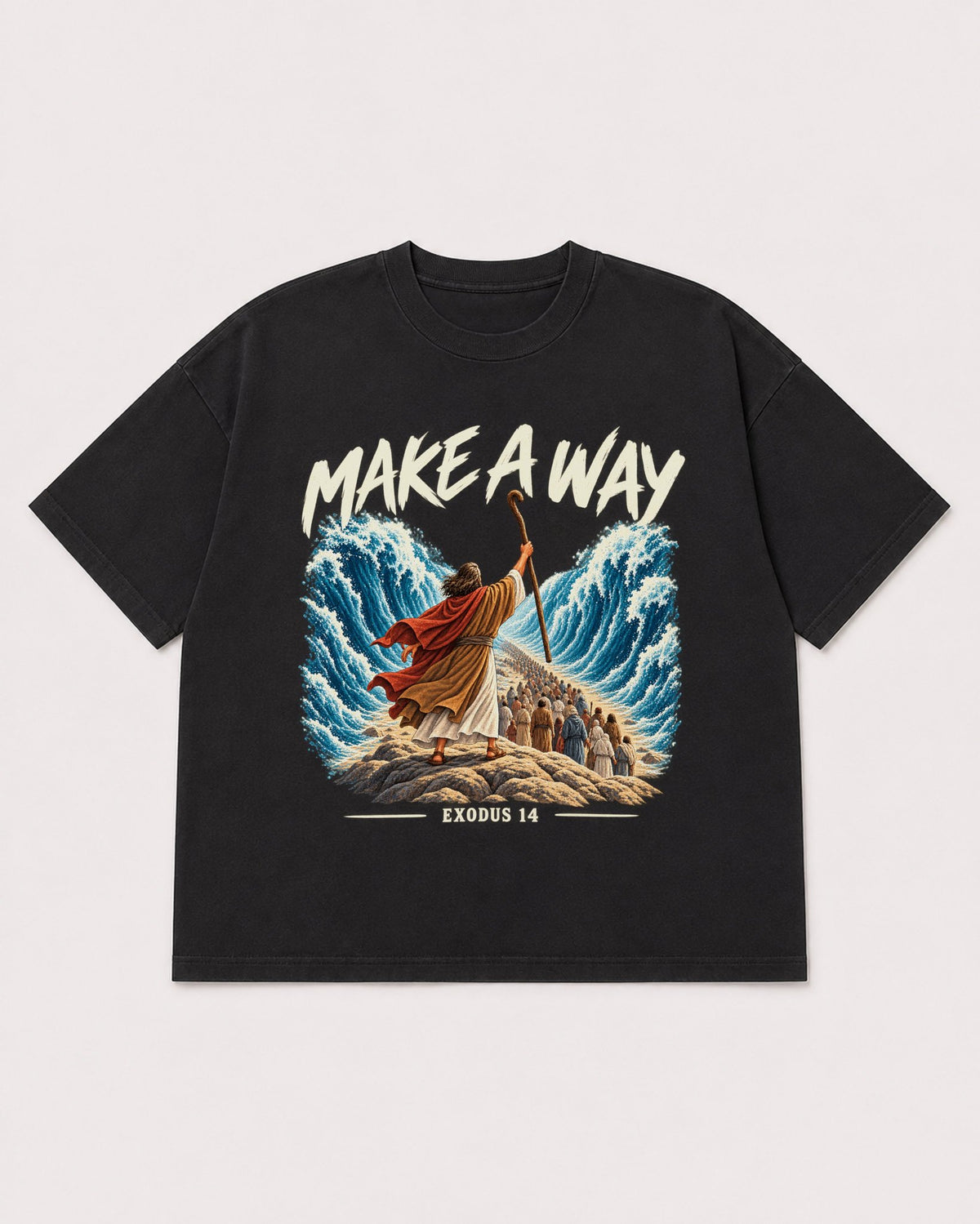 Mockup Boxy Heavyweight Tee Black product