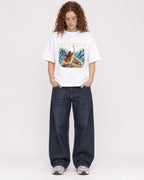 Mockup Boxy Heavyweight Tee White female full-body 09