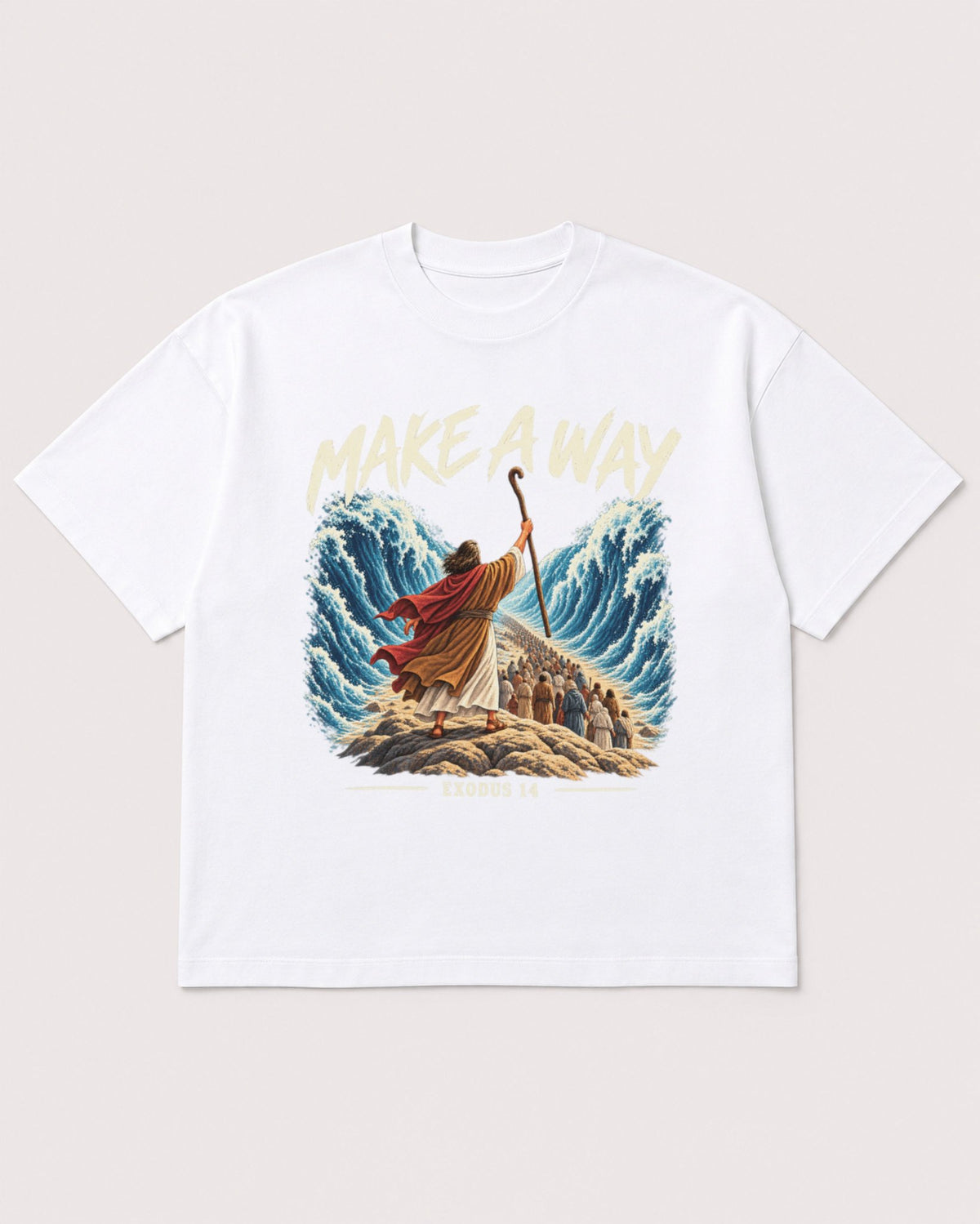 Mockup Boxy Heavyweight Tee White product