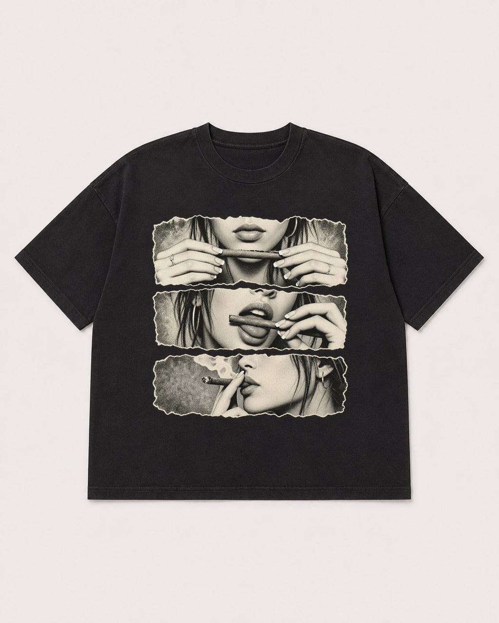 Mockup Boxy Heavyweight Tee Black product