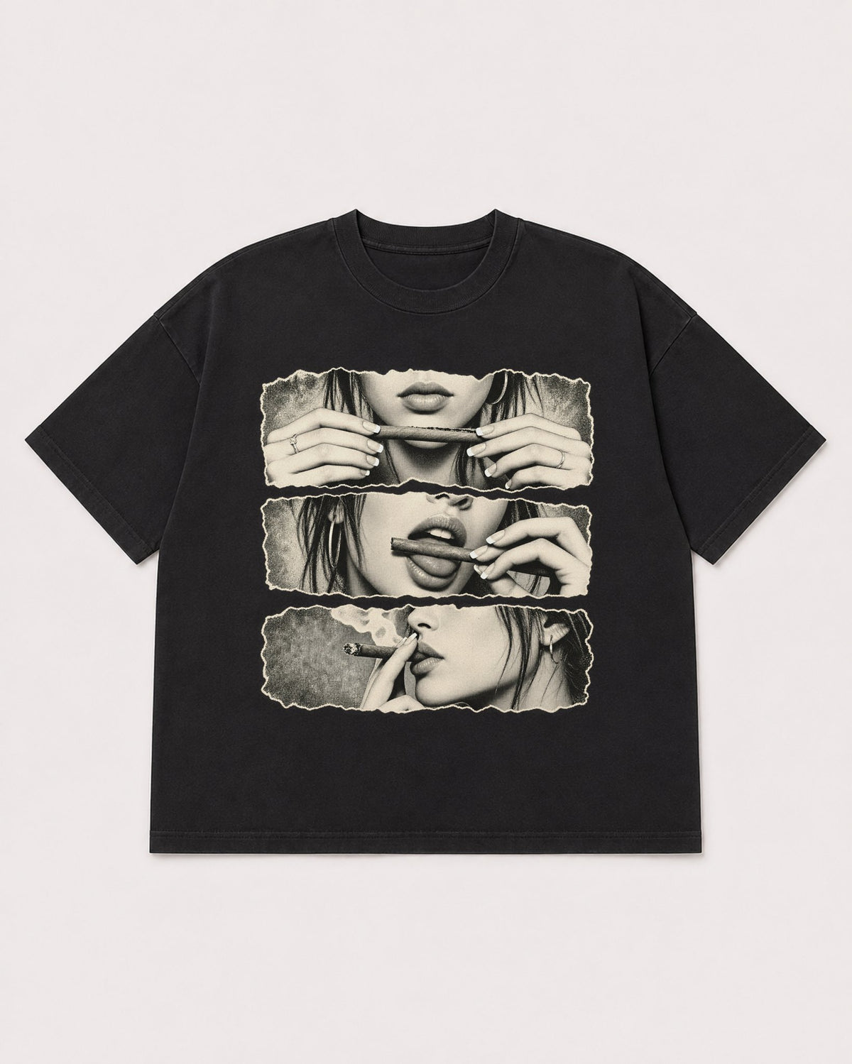 Mockup Boxy Heavyweight Tee Black product