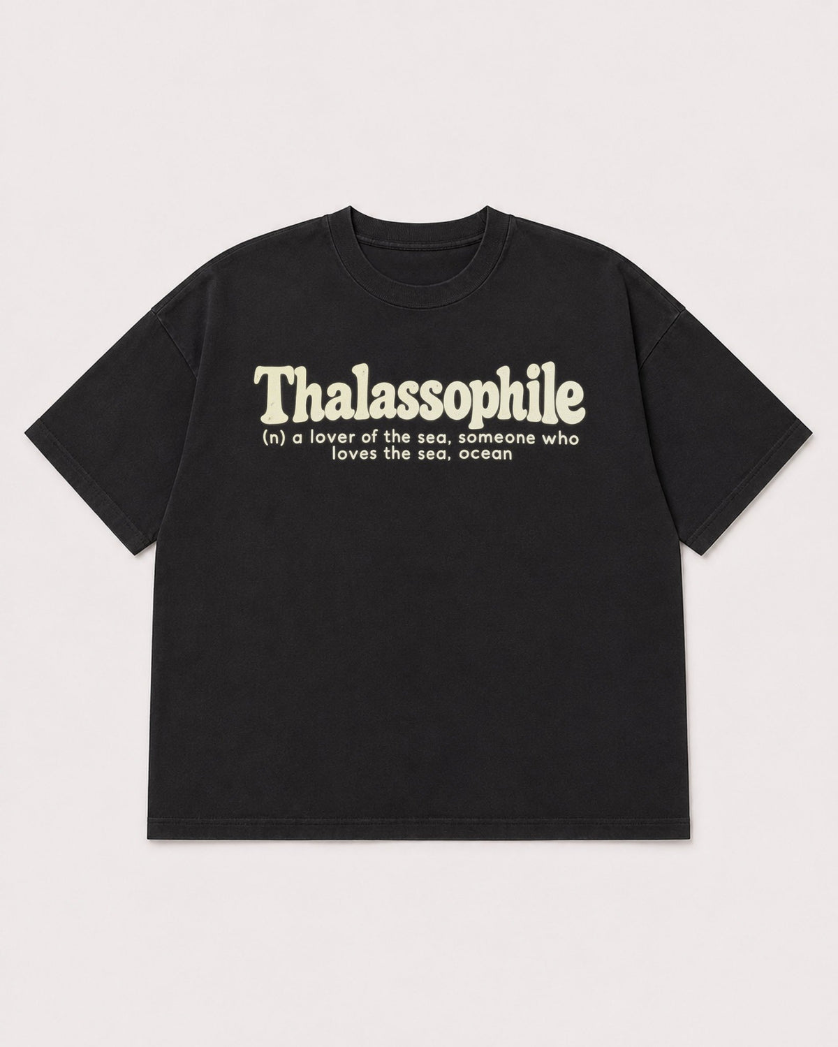 Mockup Boxy Heavyweight Tee Black product