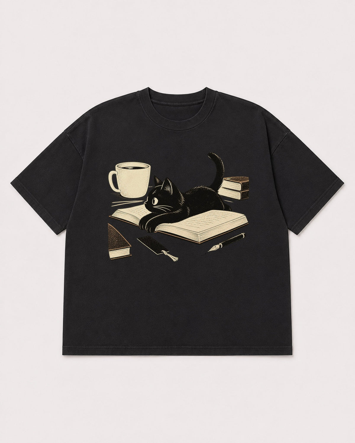 Mockup Boxy Heavyweight Tee Black product