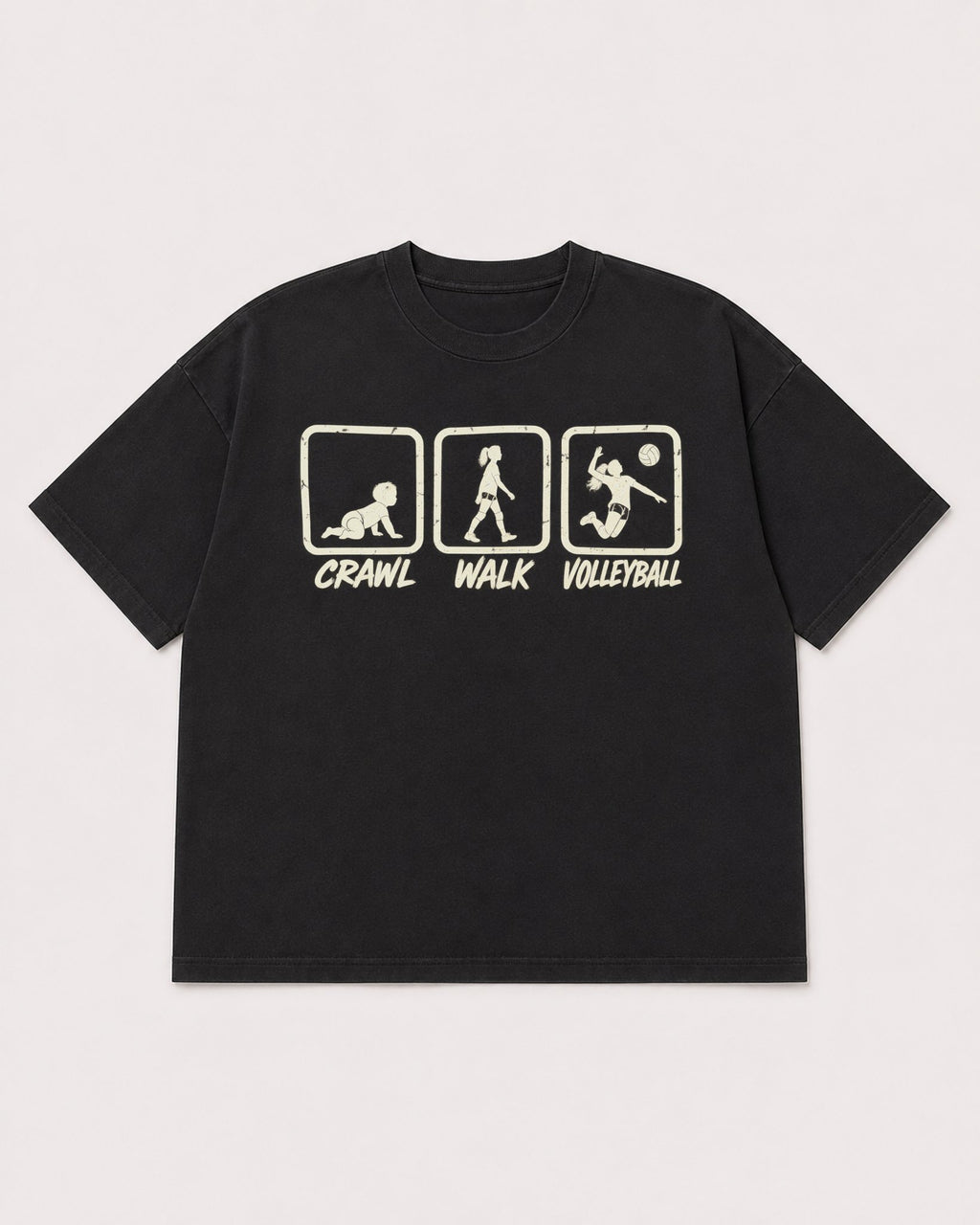 Mockup Boxy Heavyweight Tee Black product