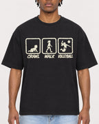Mockup Boxy Heavyweight Tee Black male close-up 05