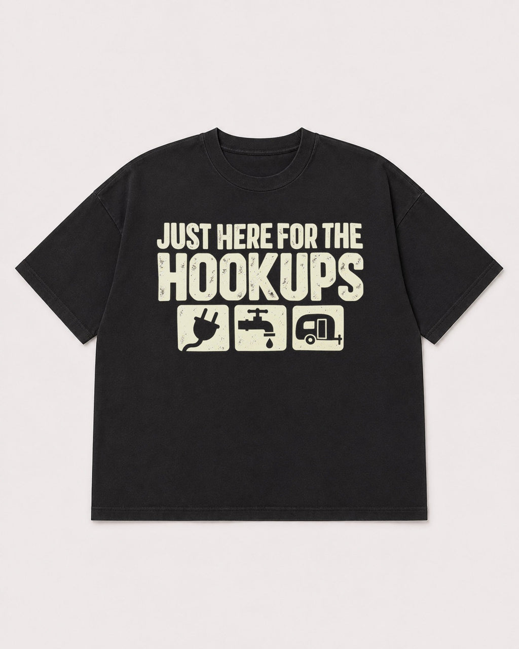 Mockup Boxy Heavyweight Tee Black product