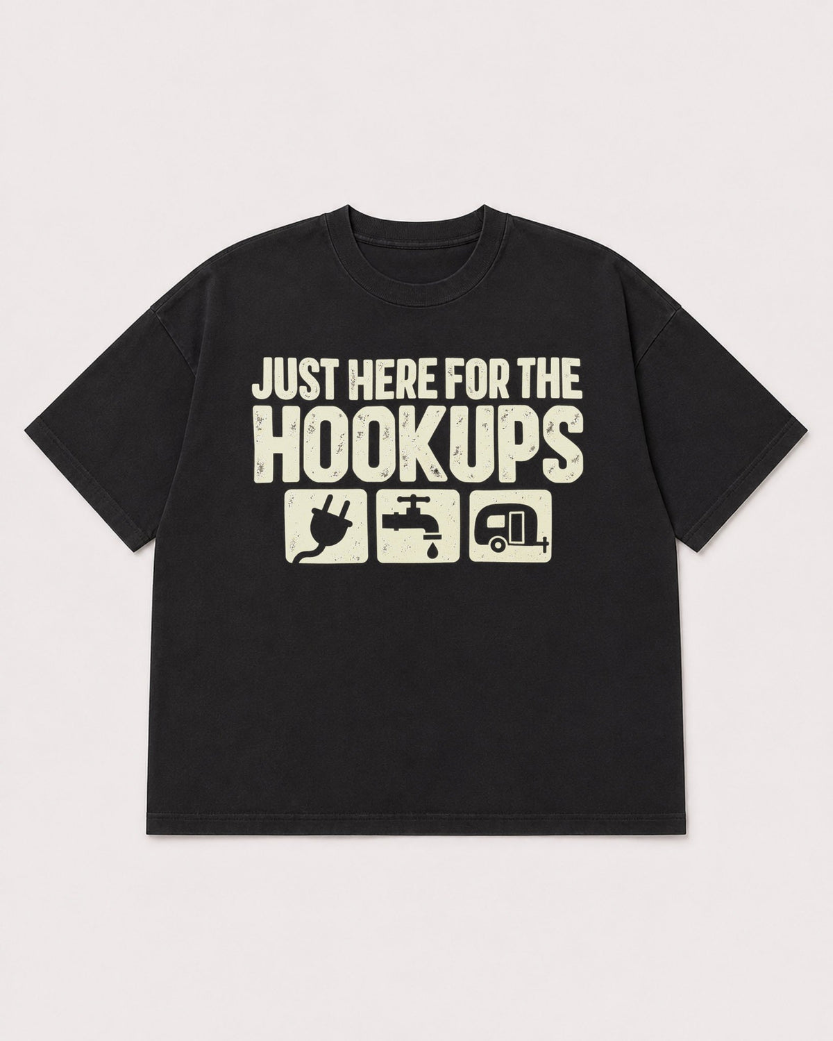 Mockup Boxy Heavyweight Tee Black product