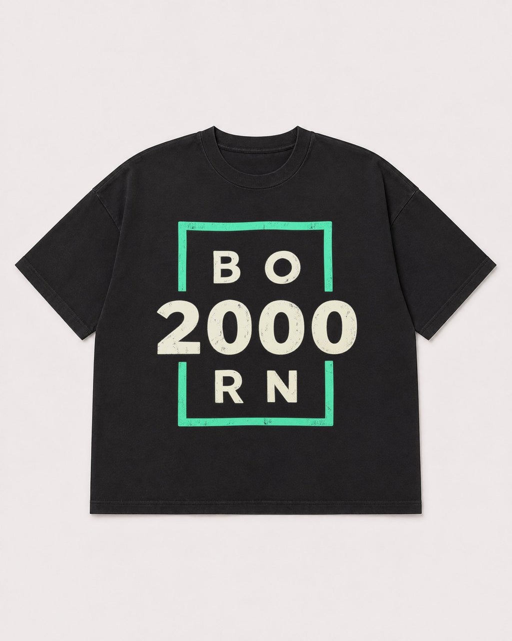 Mockup Boxy Heavyweight Tee Black product