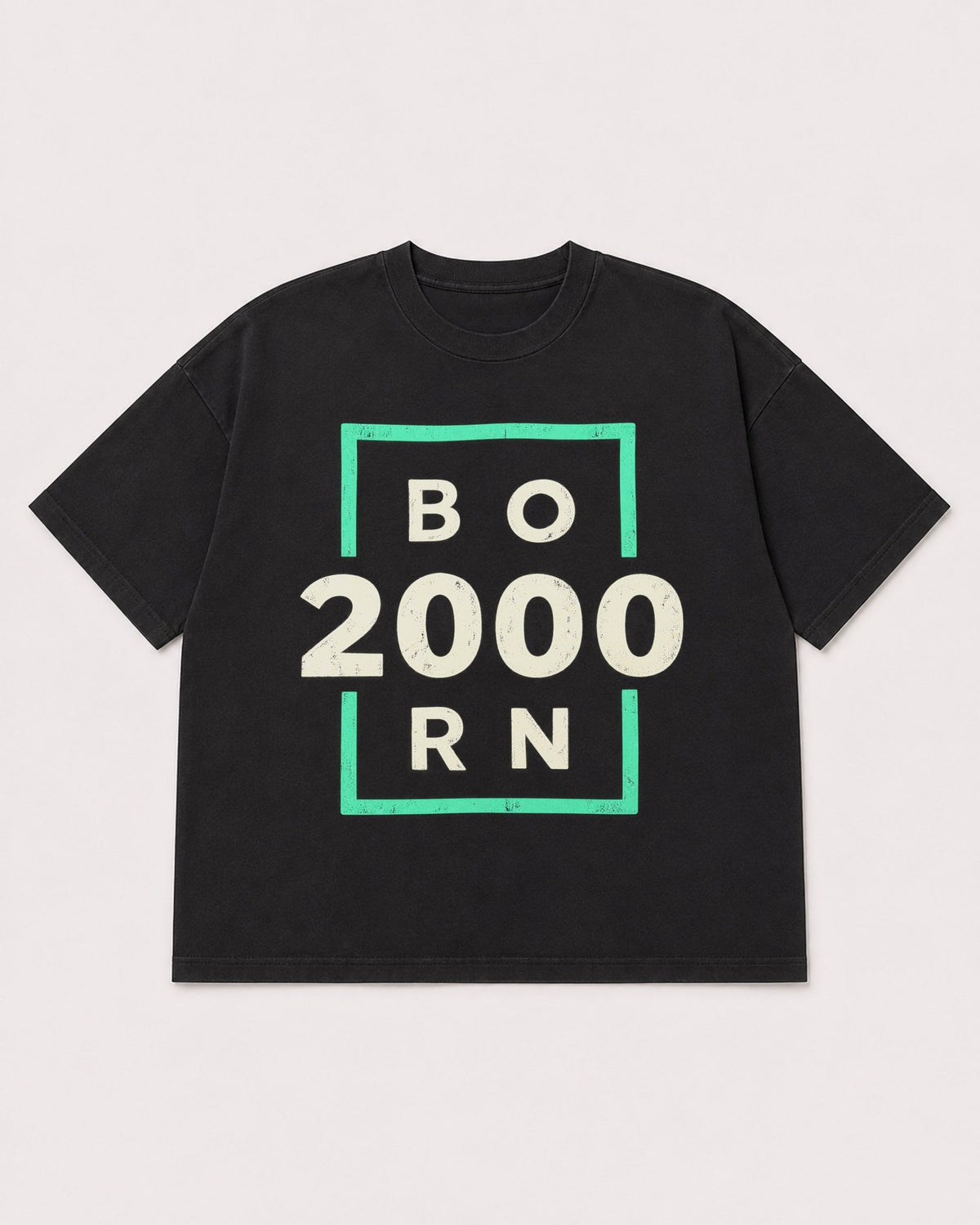Mockup Boxy Heavyweight Tee Black product