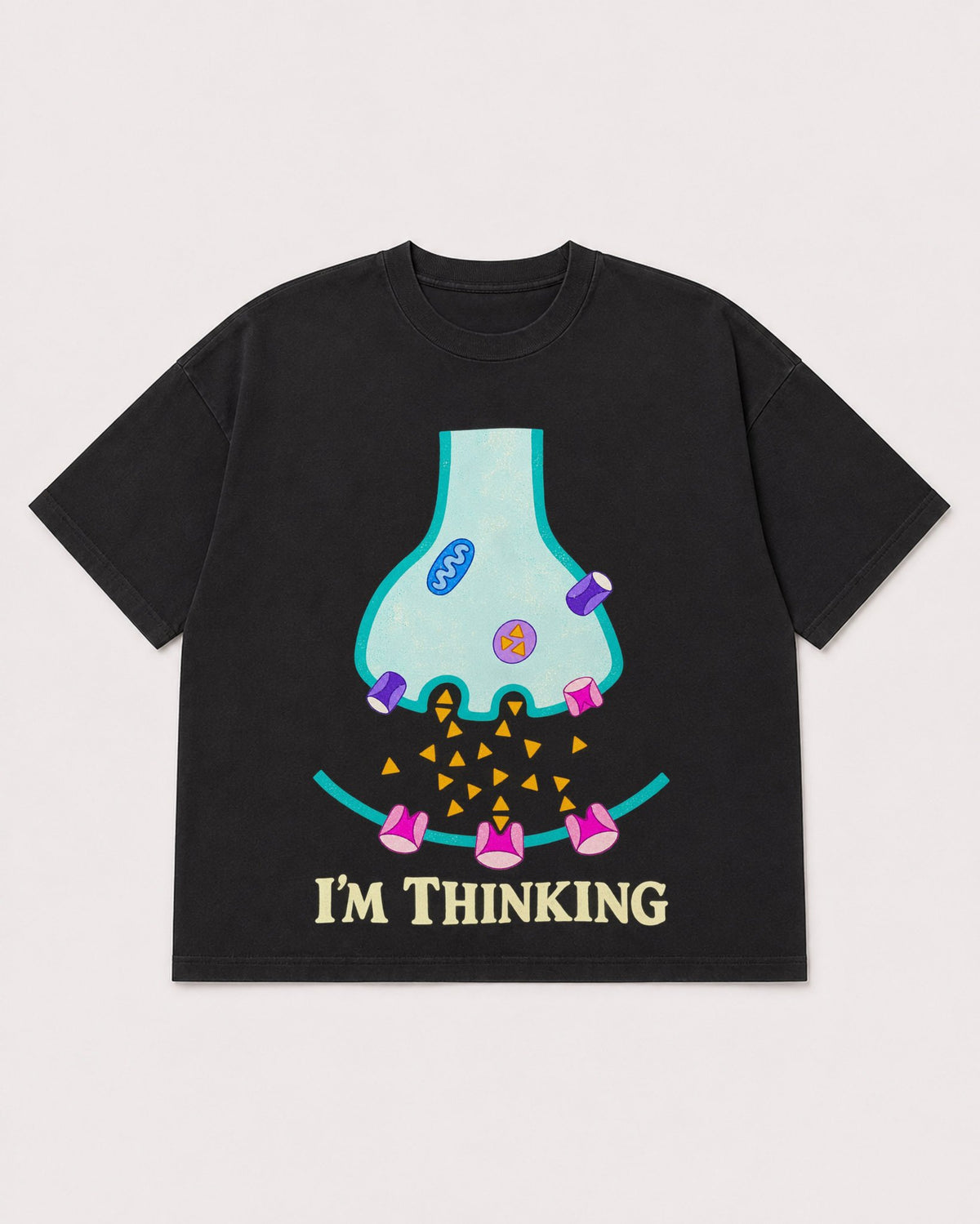 Mockup Boxy Heavyweight Tee Black product