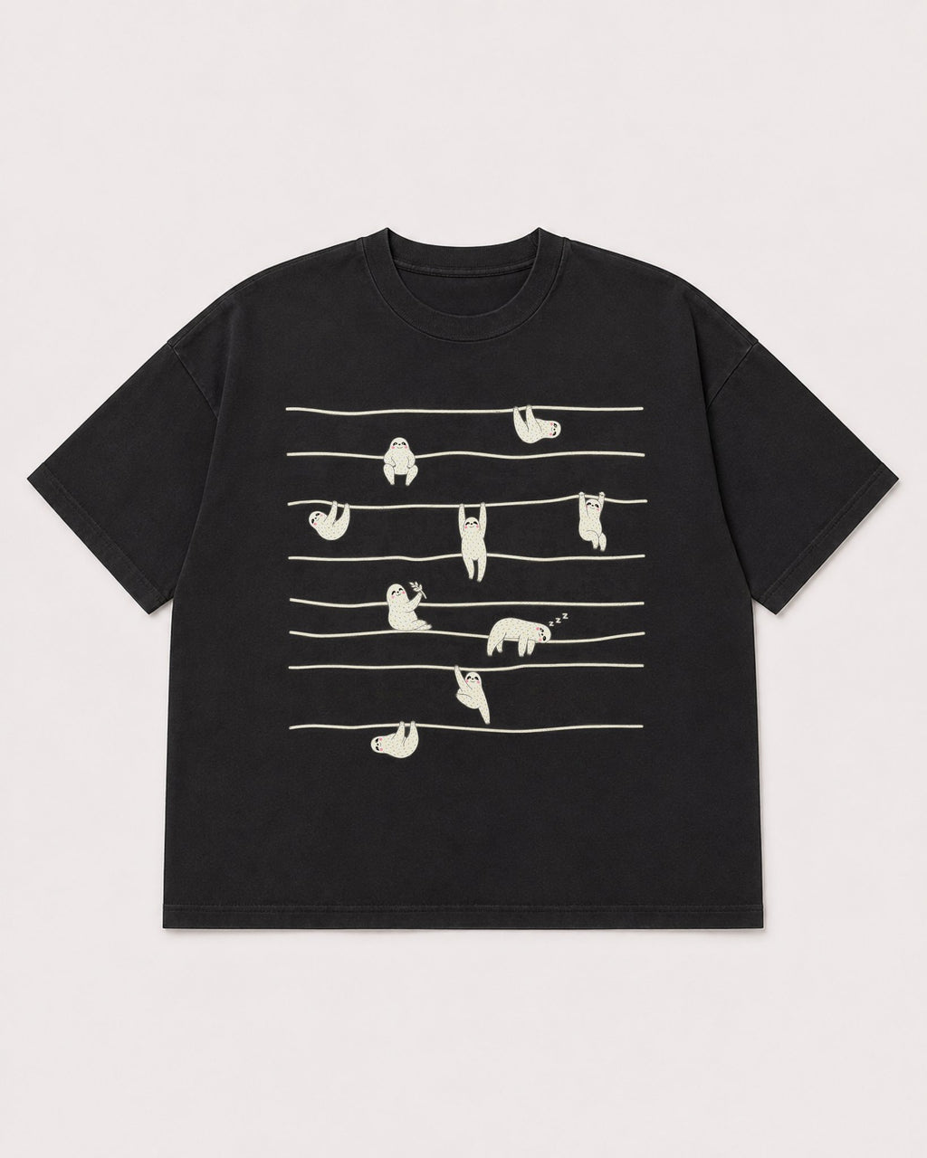 Mockup Boxy Heavyweight Tee Black product