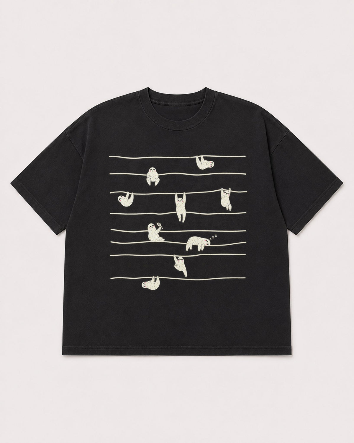 Mockup Boxy Heavyweight Tee Black product