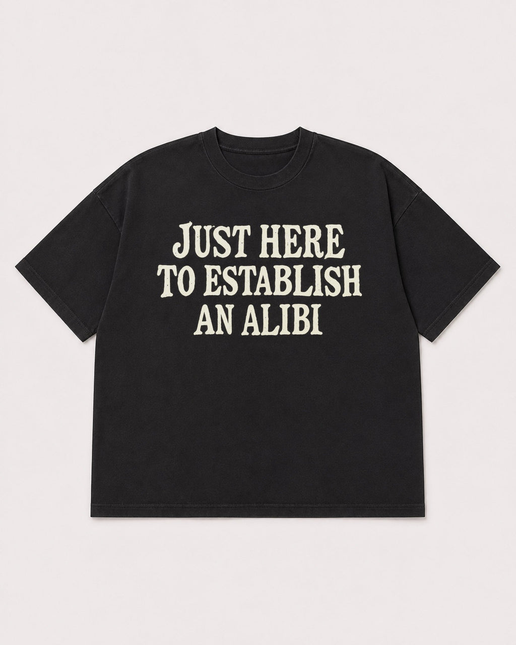 Mockup Boxy Heavyweight Tee Black product