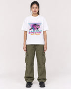 Mockup Boxy Heavyweight Tee White female full-body 42