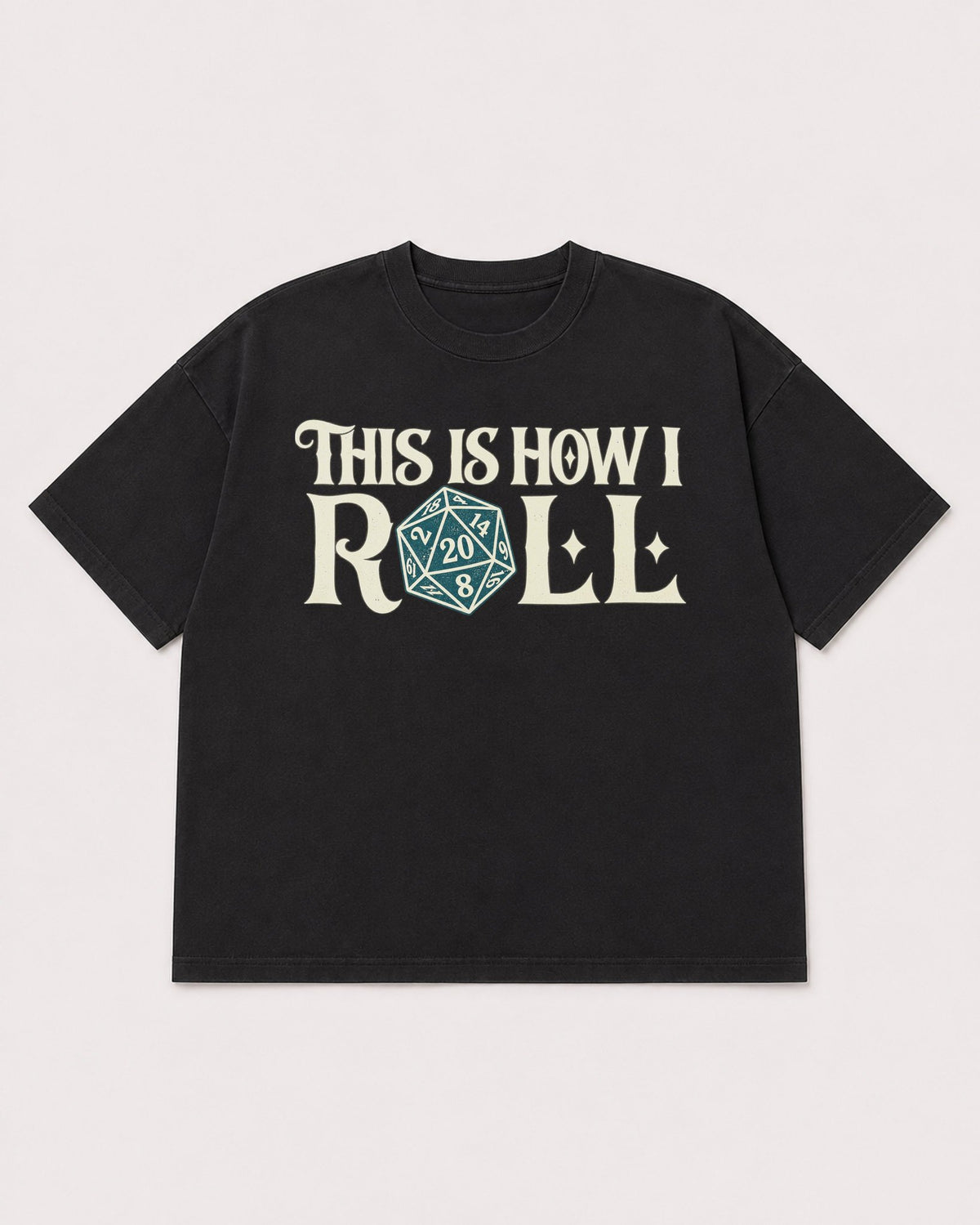 Mockup Boxy Heavyweight Tee Black product