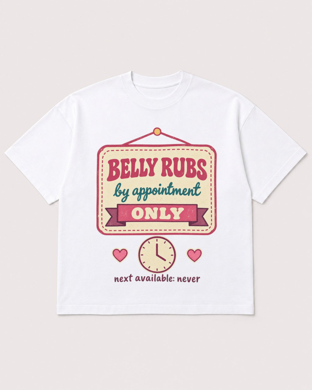 Mockup Boxy Heavyweight Tee White product