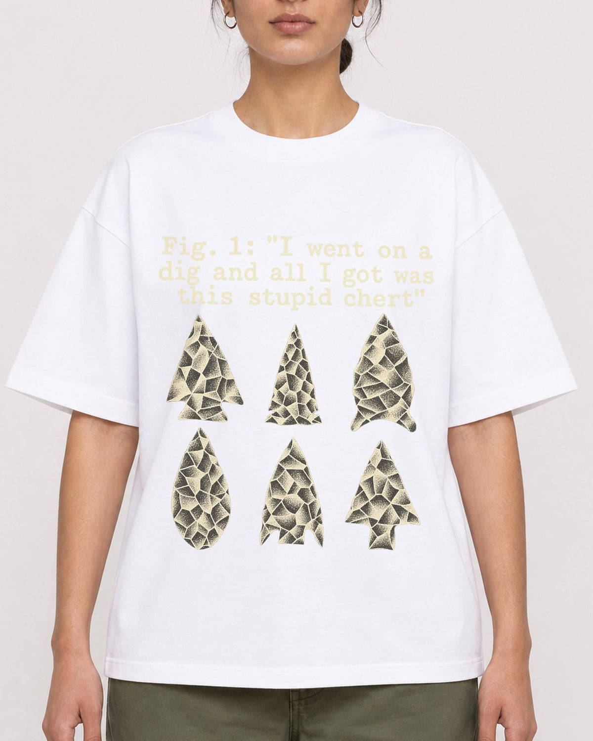 Mockup Boxy Heavyweight Tee White female close-up 17