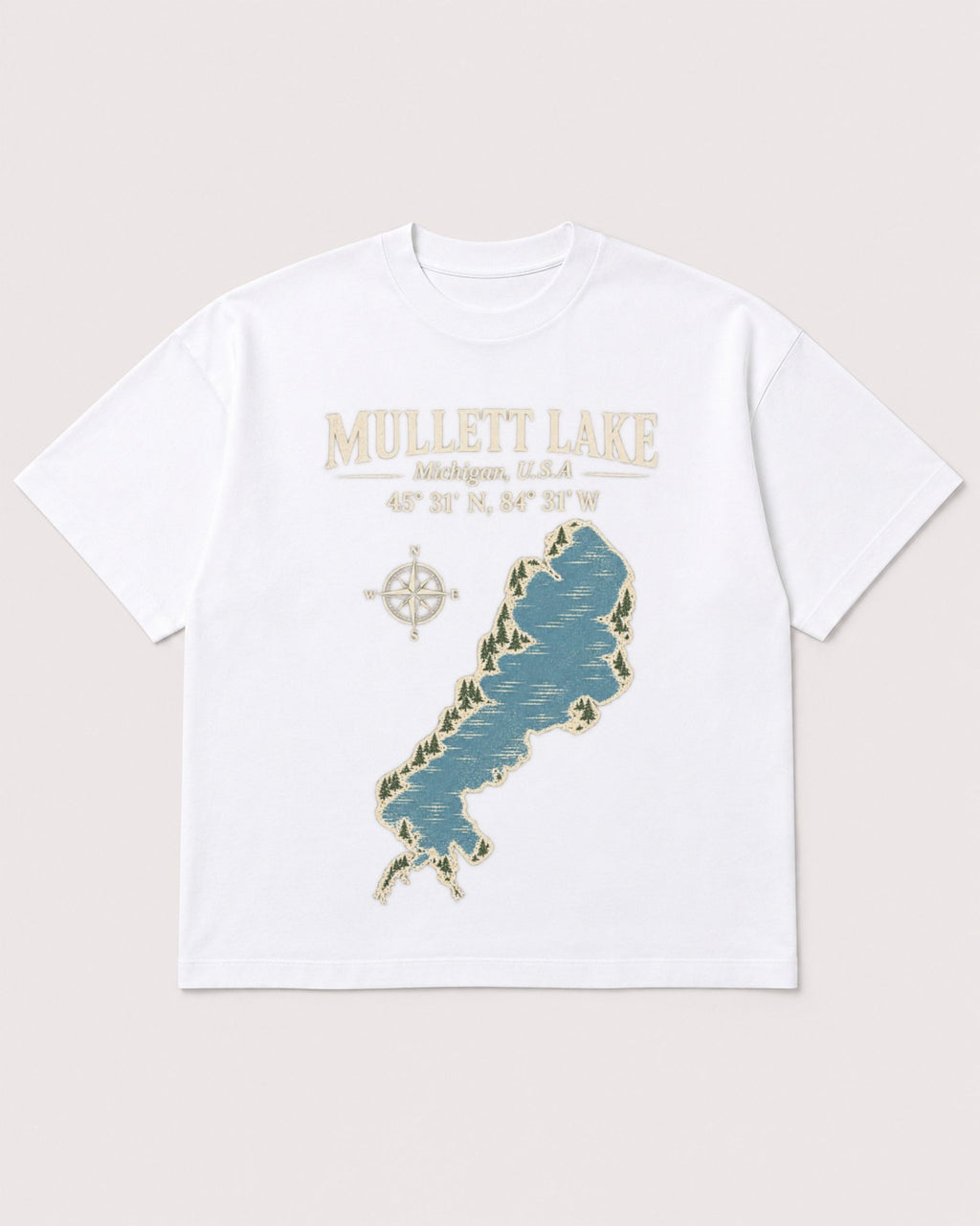 Mockup Boxy Heavyweight Tee White product