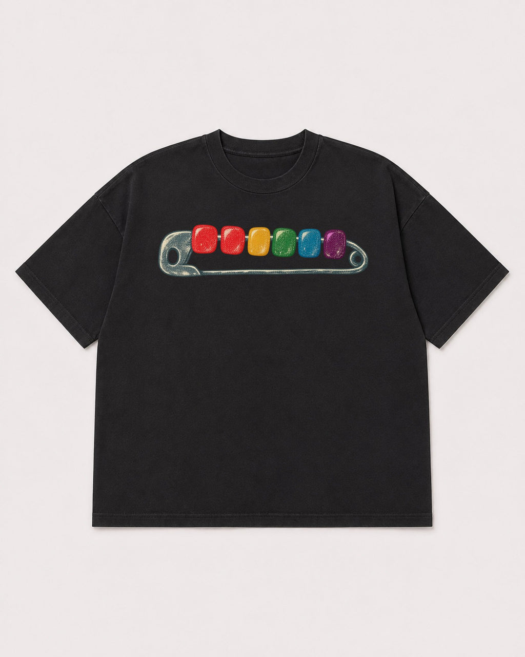 Mockup Boxy Heavyweight Tee Black product