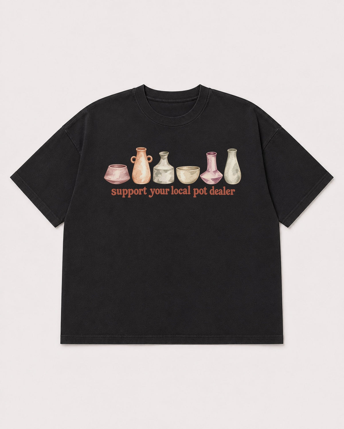 Mockup Boxy Heavyweight Tee Black product