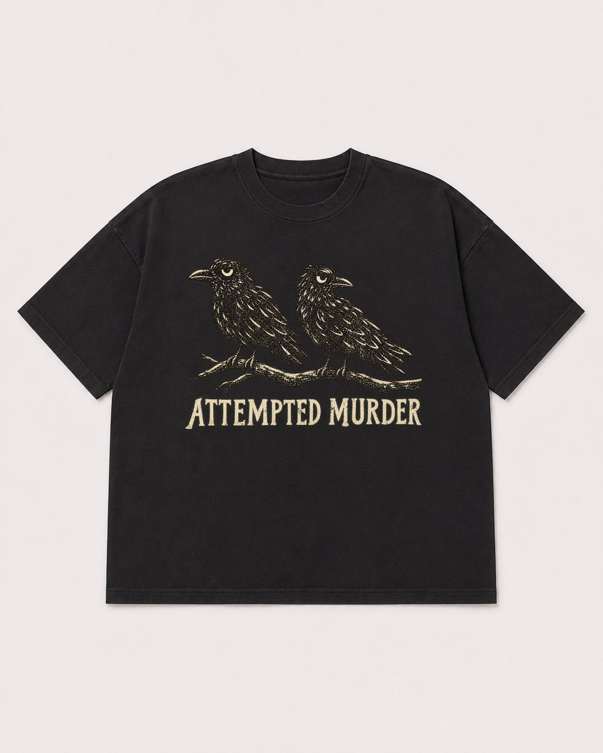 Mockup Boxy Heavyweight Tee Black product
