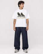 Mockup Boxy Heavyweight Tee White male full-body 06
