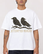 Mockup Boxy Heavyweight Tee White male close-up 06