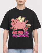 Mockup Boxy Heavyweight Tee Black male close-up 33