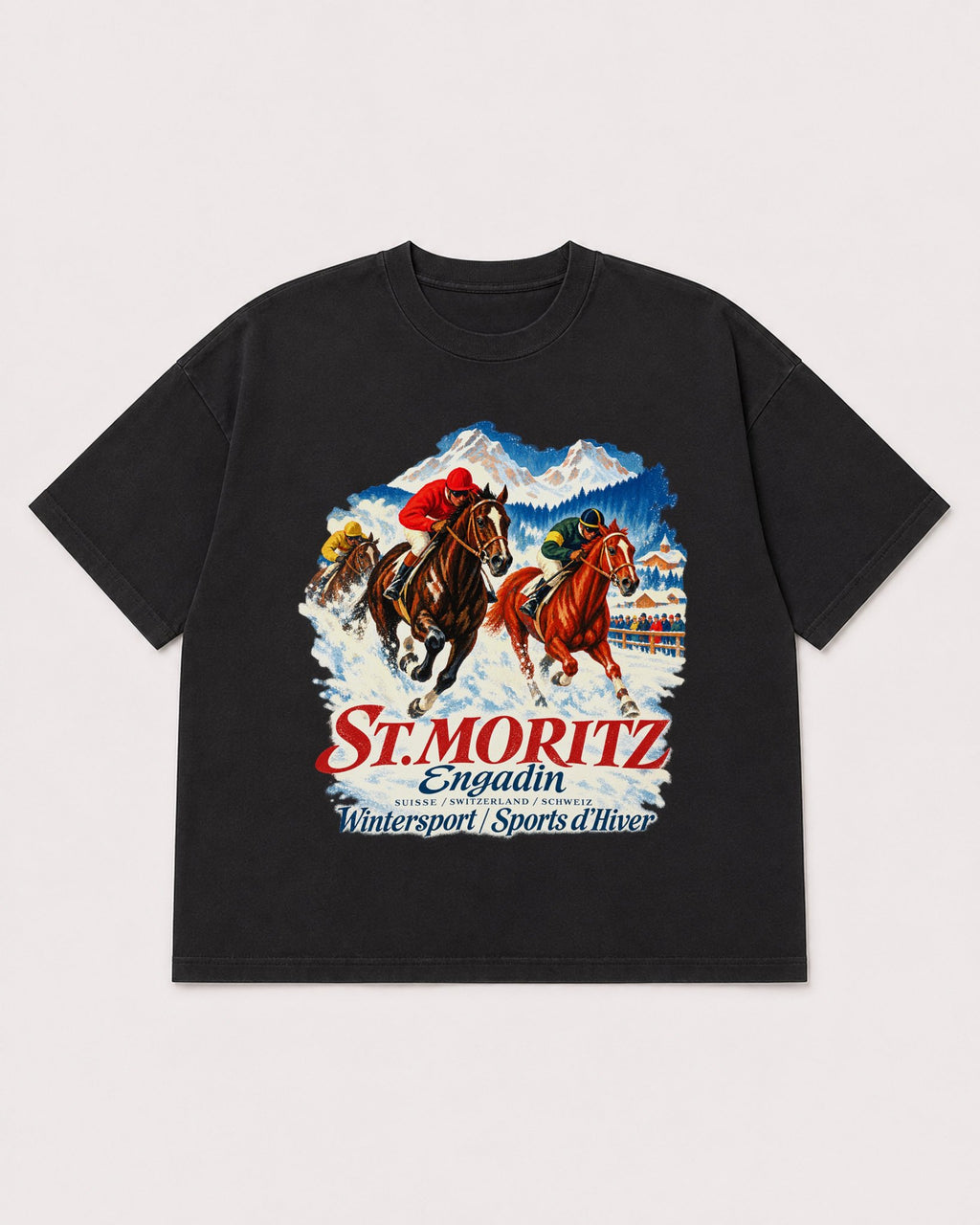 Mockup Boxy Heavyweight Tee Black product