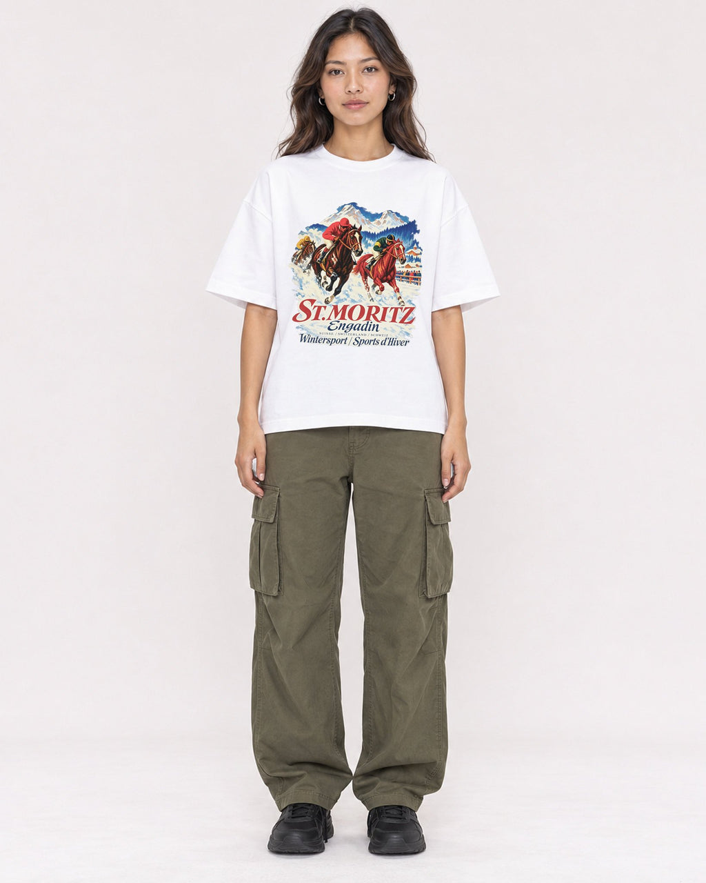 Mockup Boxy Heavyweight Tee White female full-body 02