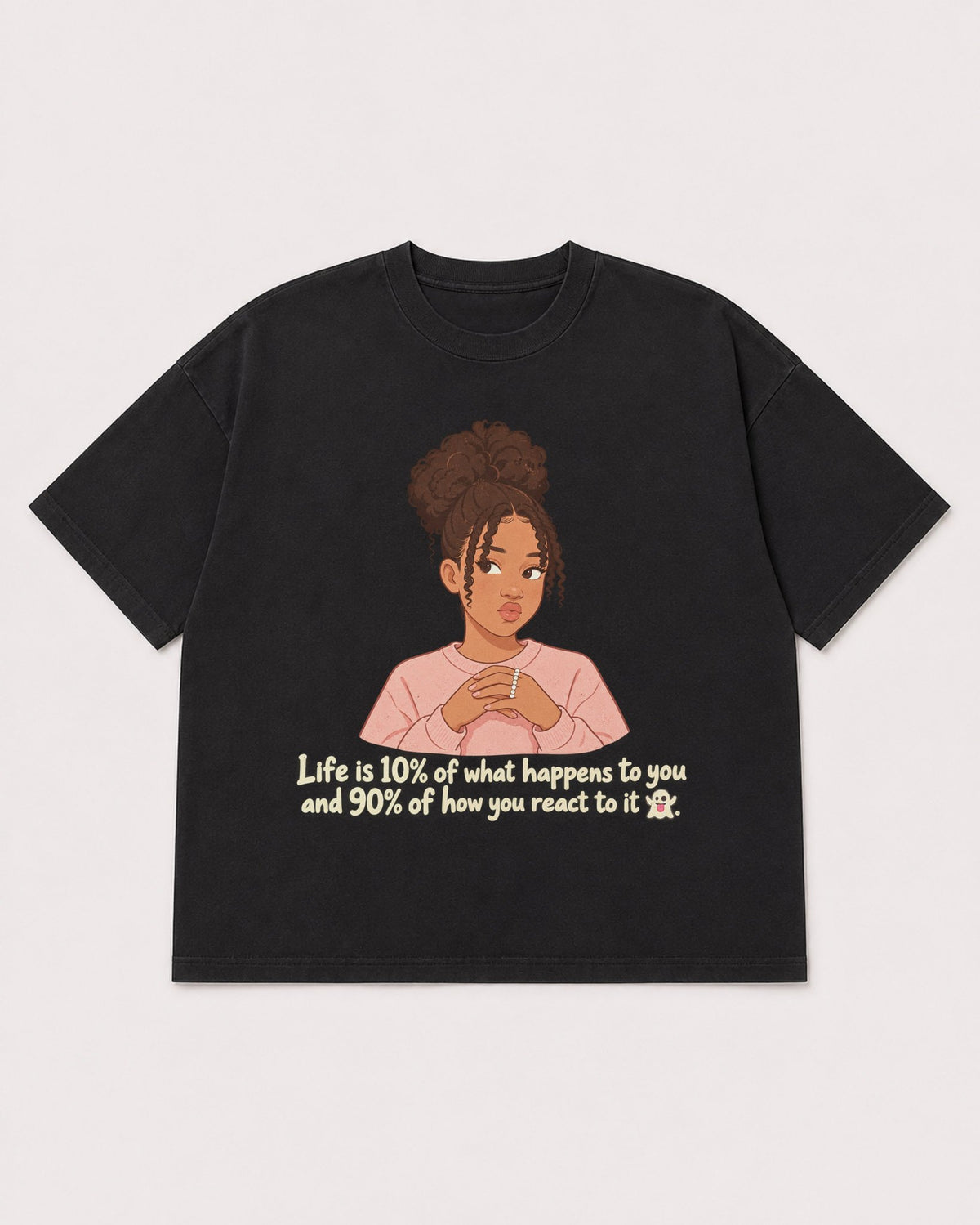 Mockup Boxy Heavyweight Tee Black product