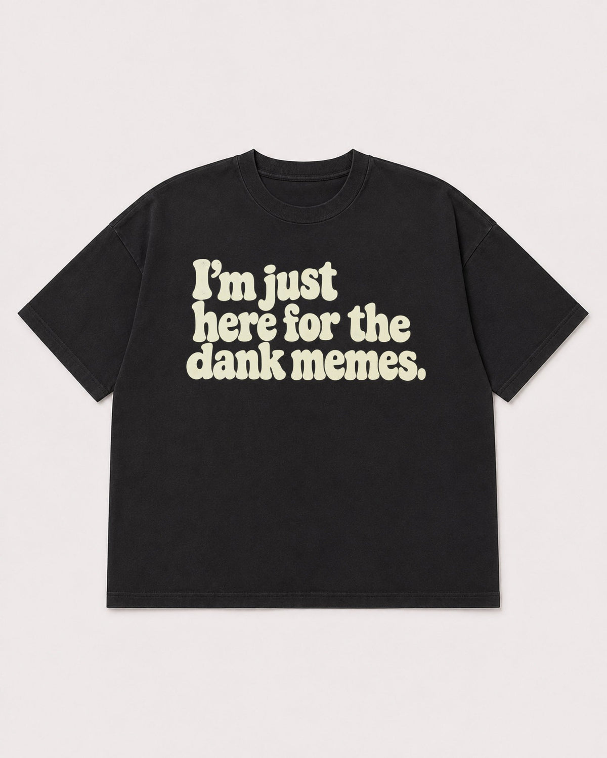 Mockup Boxy Heavyweight Tee Black product