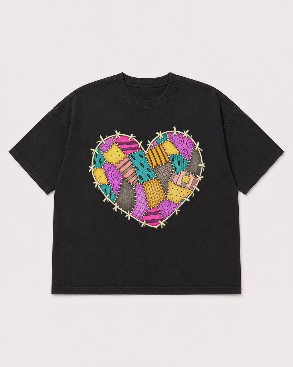 Mockup Boxy Heavyweight Tee Black product