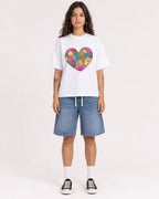 Mockup Boxy Heavyweight Tee White female full-body 06