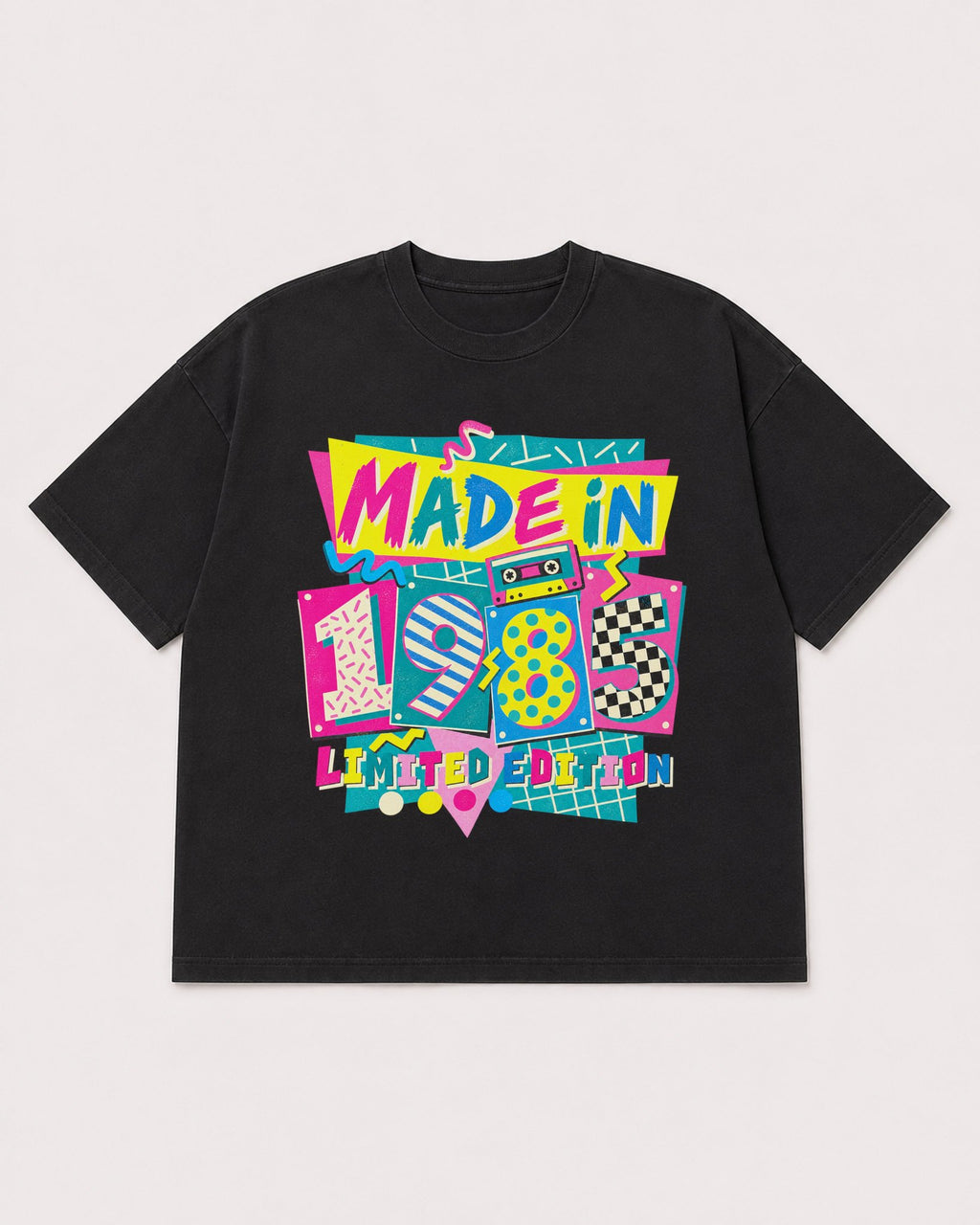 Mockup Boxy Heavyweight Tee Black product
