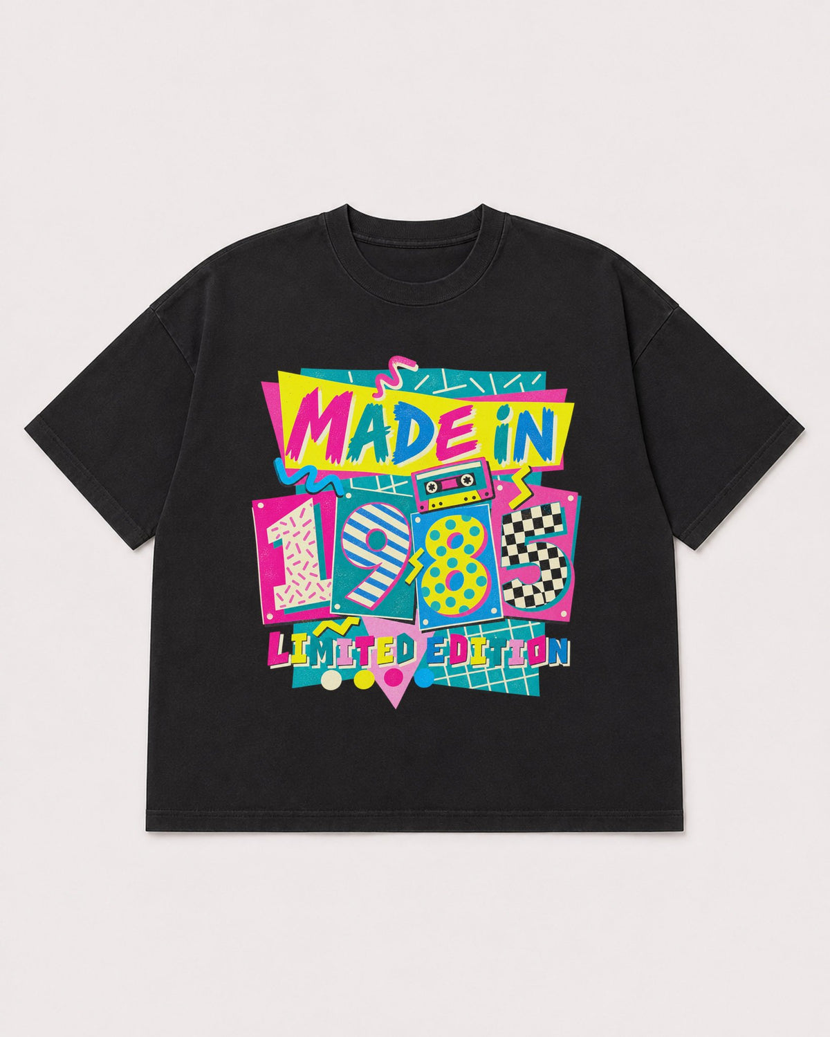 Mockup Boxy Heavyweight Tee Black product