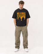 Mockup Boxy Heavyweight Tee Black male full-body 08